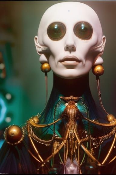 Cosmic Horror Stop-Motion: Gold Hyperrealism