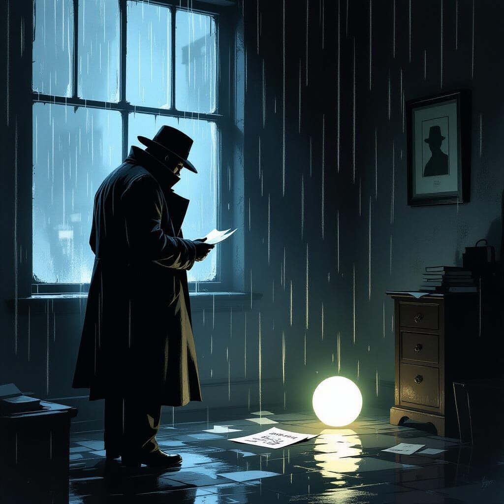 Noir Detective Investigates Supernatural Clue