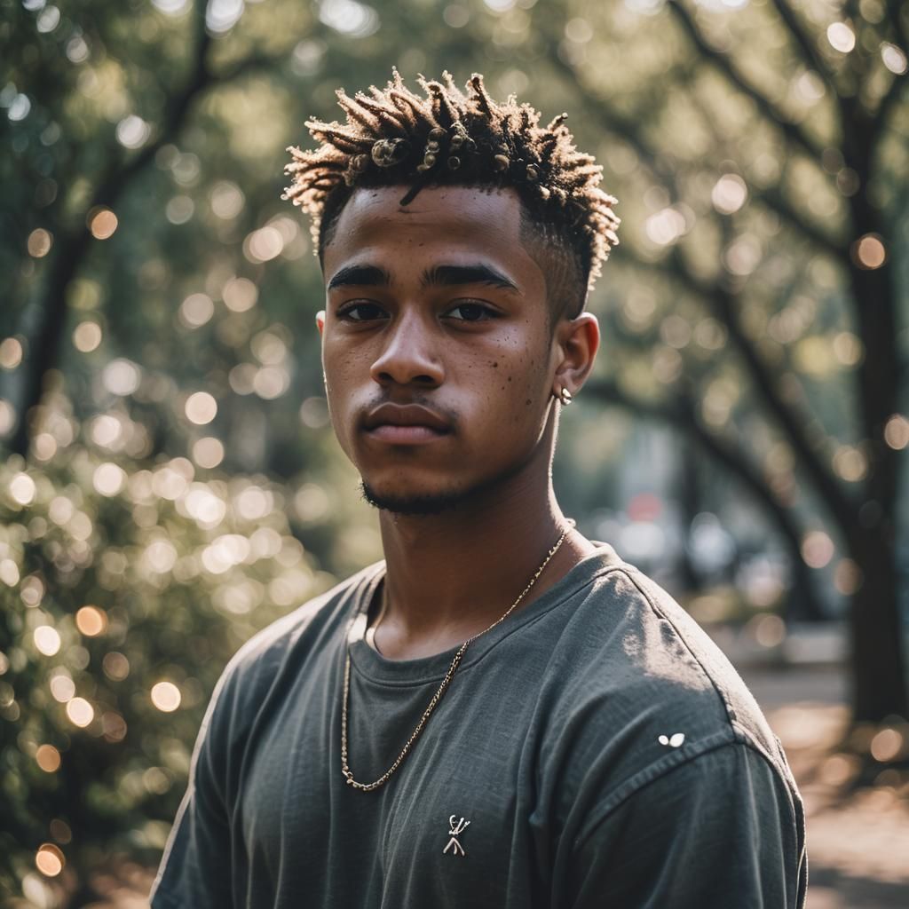 Professional Portrait with Bokeh Effect