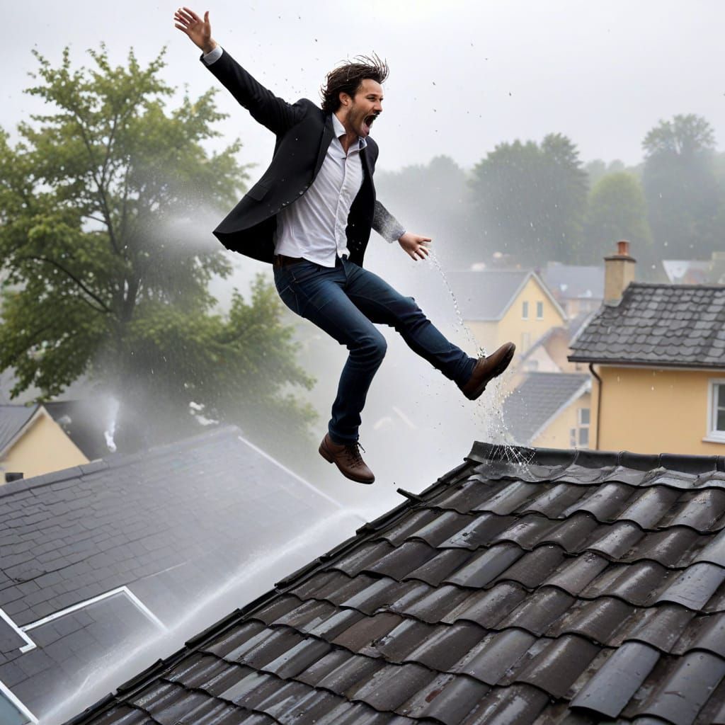 Rooftop Fall: An Existential Crisis