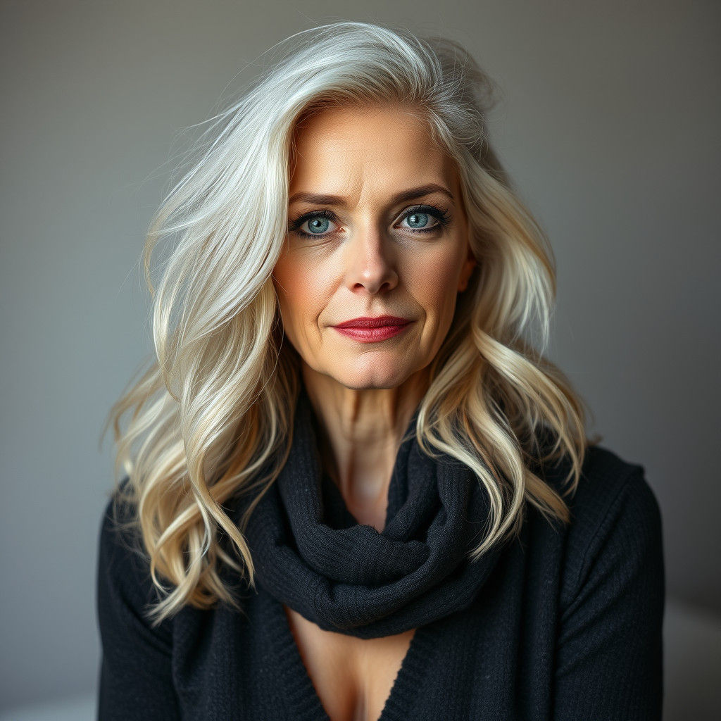 Nude Portrait of a Middle-Aged Woman