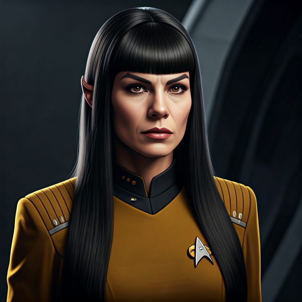 Star Trek Vulcan Officer with Bangs