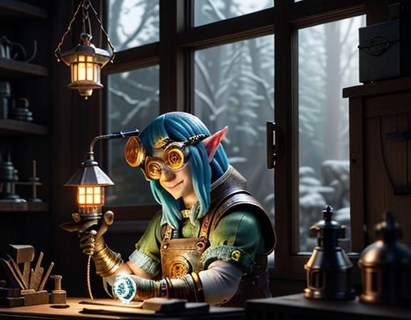 Gnome Repairs Automaton: 3D Game Cinematic