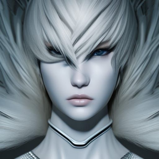 Futuristic Ceramic Female Anatomy in Ecorche Style