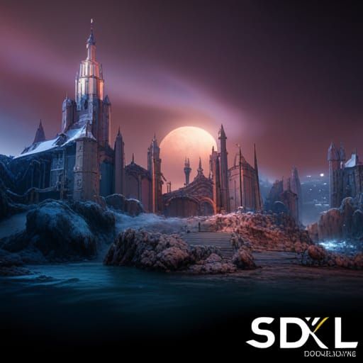Fantastical Matte Painting in Deep Color
