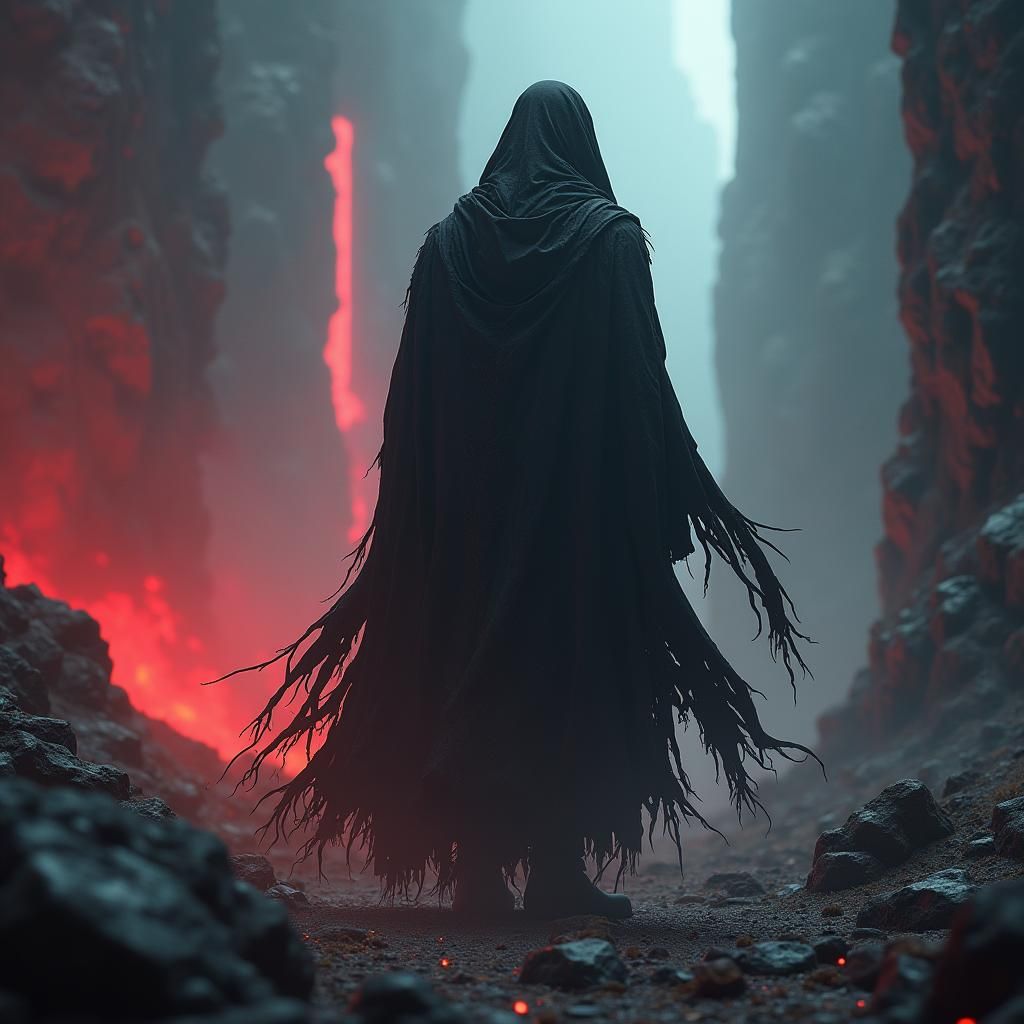 Brooding Antony in Sci-Fi Landscape Matte Painting