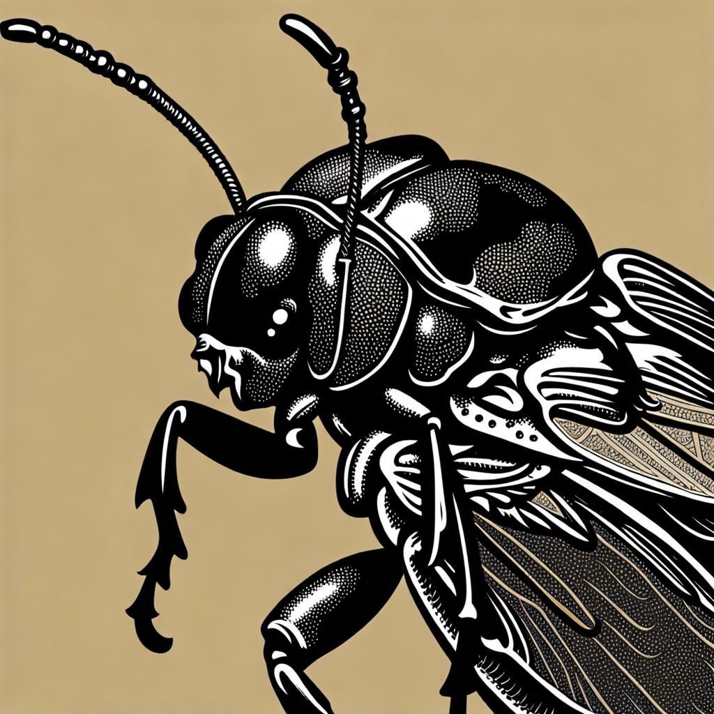 Giant Flea Digital Art