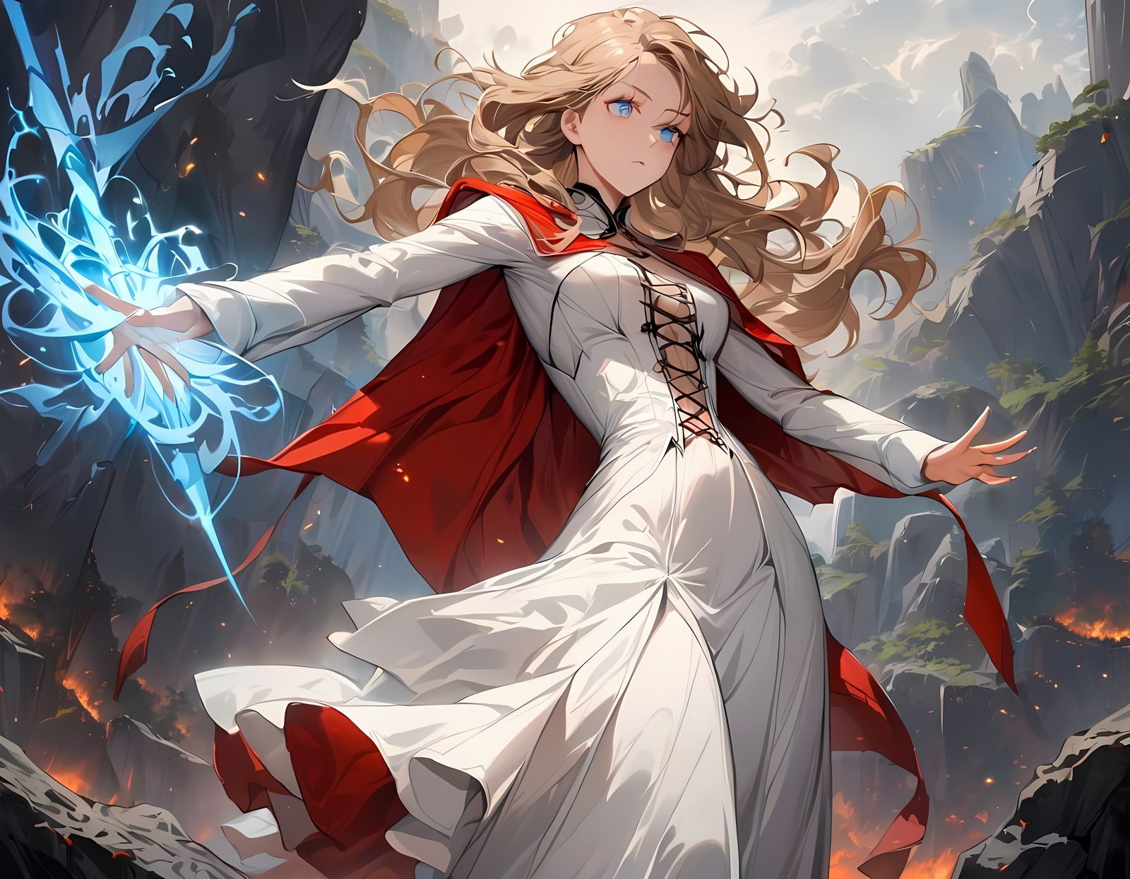 Mystical Sorceress in Epic Fantasy Style