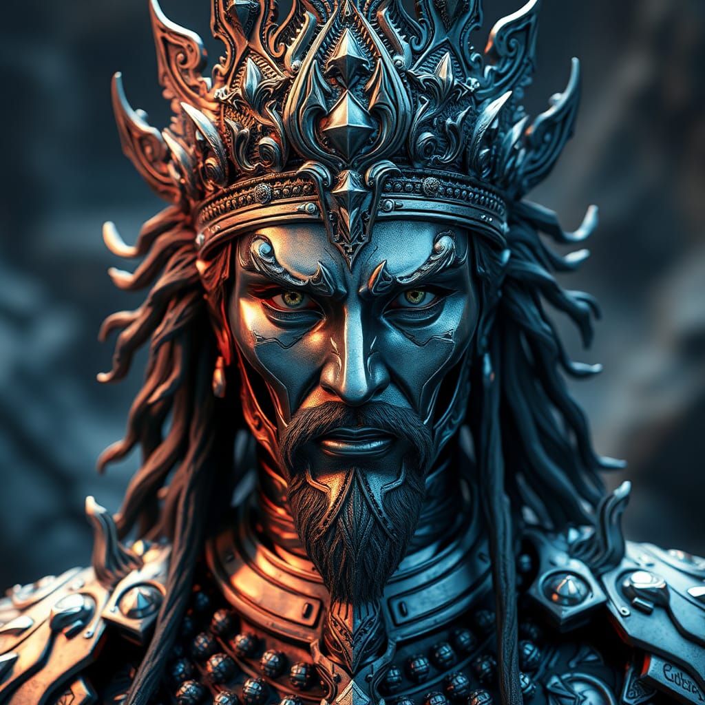 Iranian Metal God Kshatra Vairya in Epic Scene