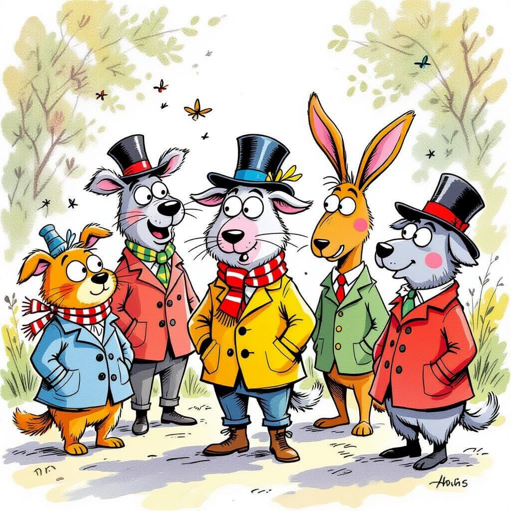 Animals in Disguise: Whimsical Children's Book Illustration