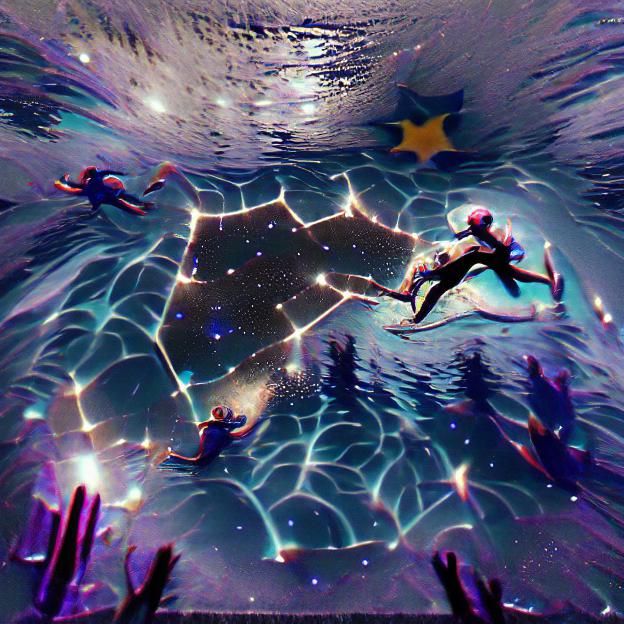 Swimming Through the Stars: A Surreal Concept