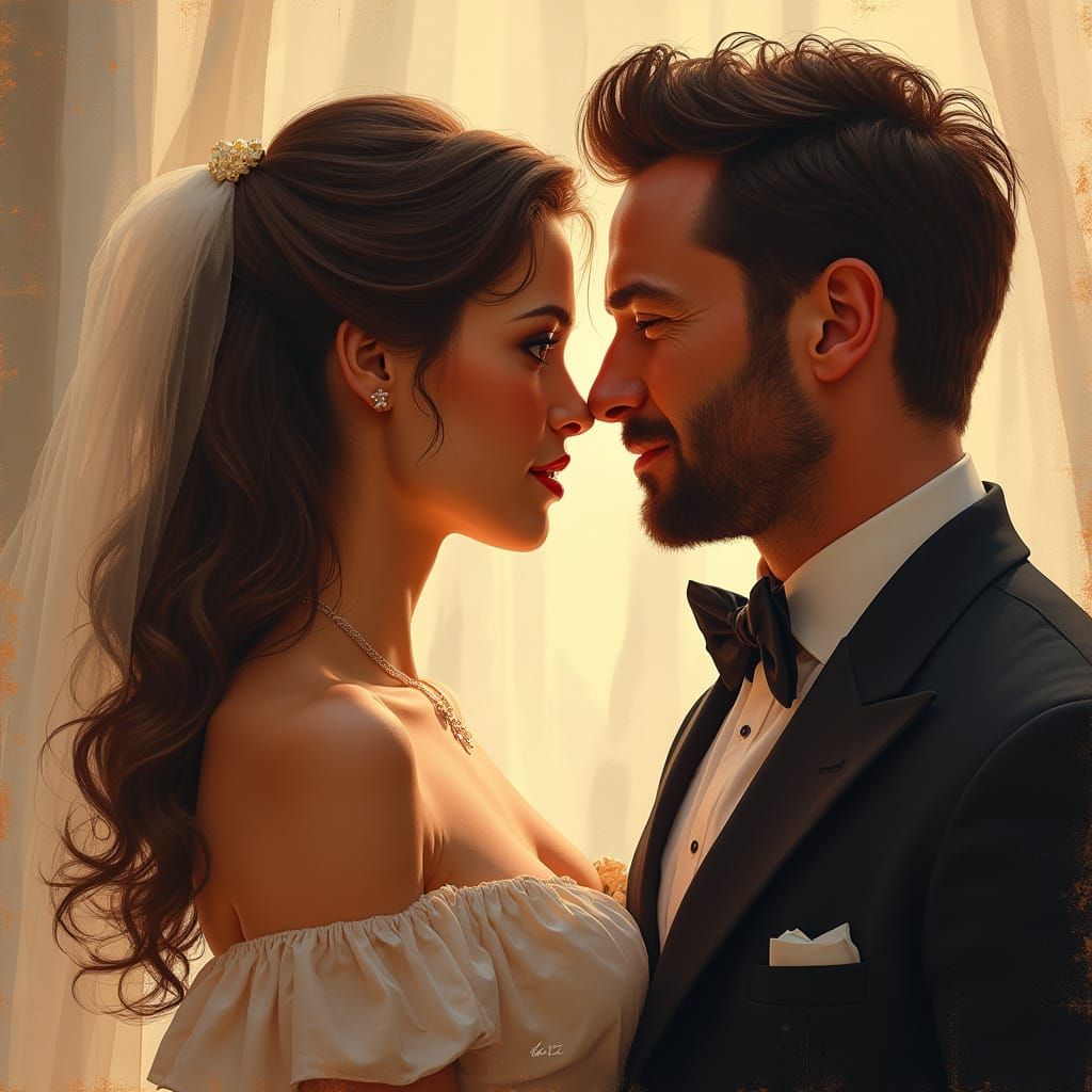 Candice Snowball & Hugh Jackman Romantic Portrait
