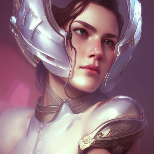 Hyperdetailed Portrait of a Lady Knight