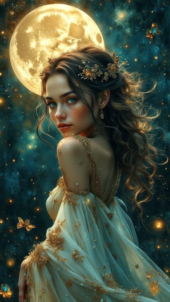 Moon Princess in Dreamy Fantasy Style