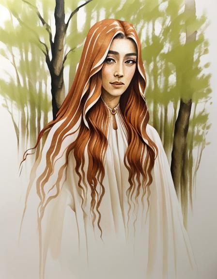 Surreal Singing Squid Trees in Fantasy Landscape