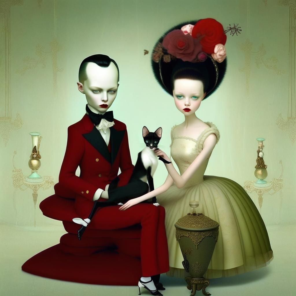 Surreal Digital Art in Ray Caesar Style