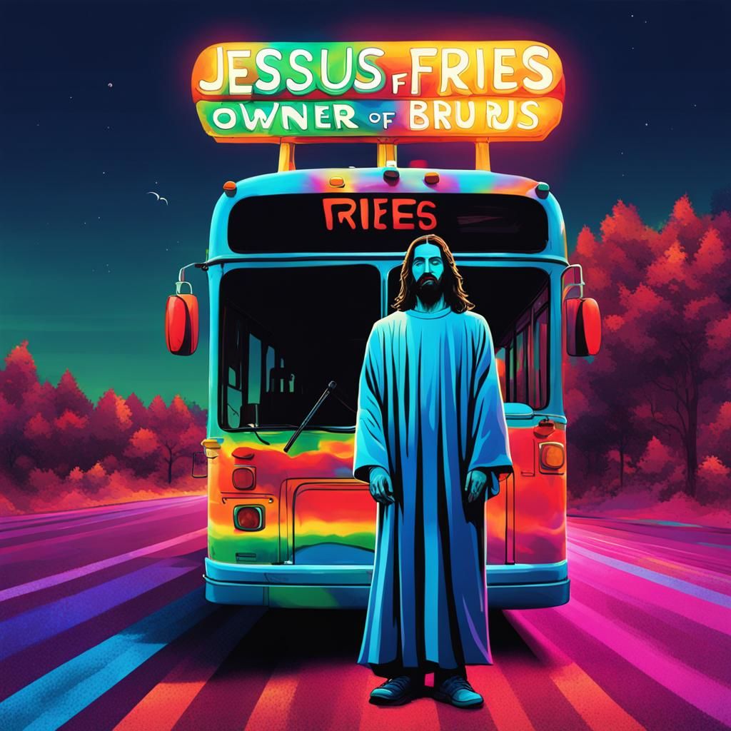 Jesus Fries: Psychedelic Art of a Divine Bus