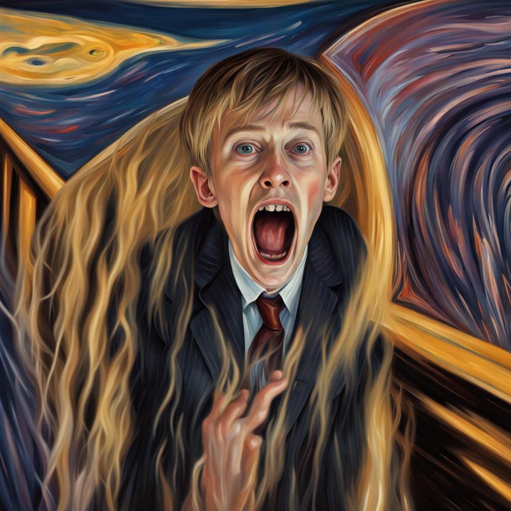 Kevin McAllister Screaming in Famous Painting