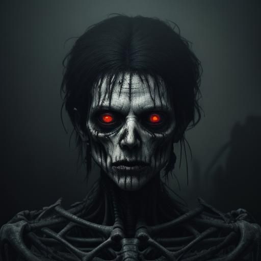 Ethereal Whisperer: Dark Fantasy Portrait in Vibrant Colors