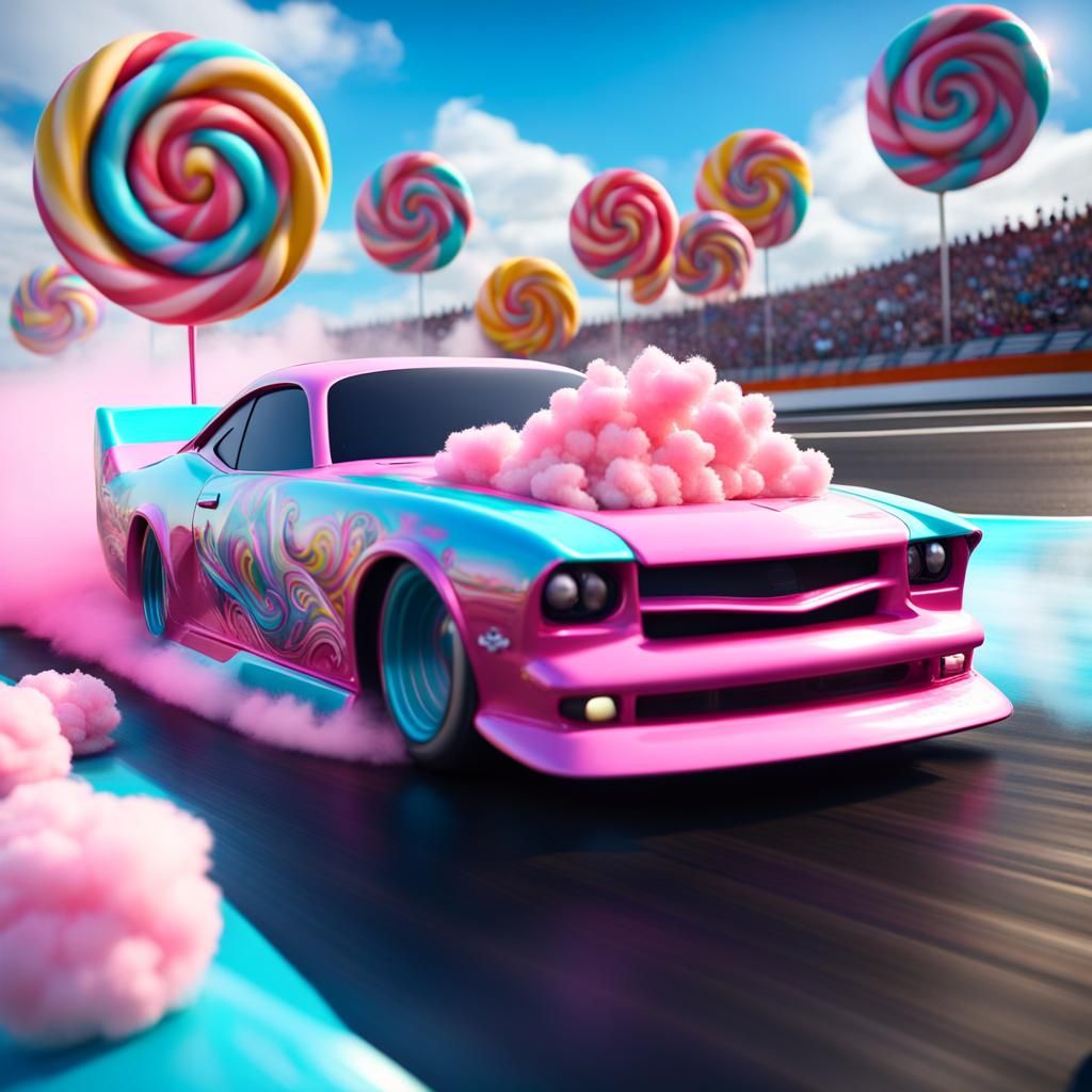 Candy Drag Racer on Licorice Track
