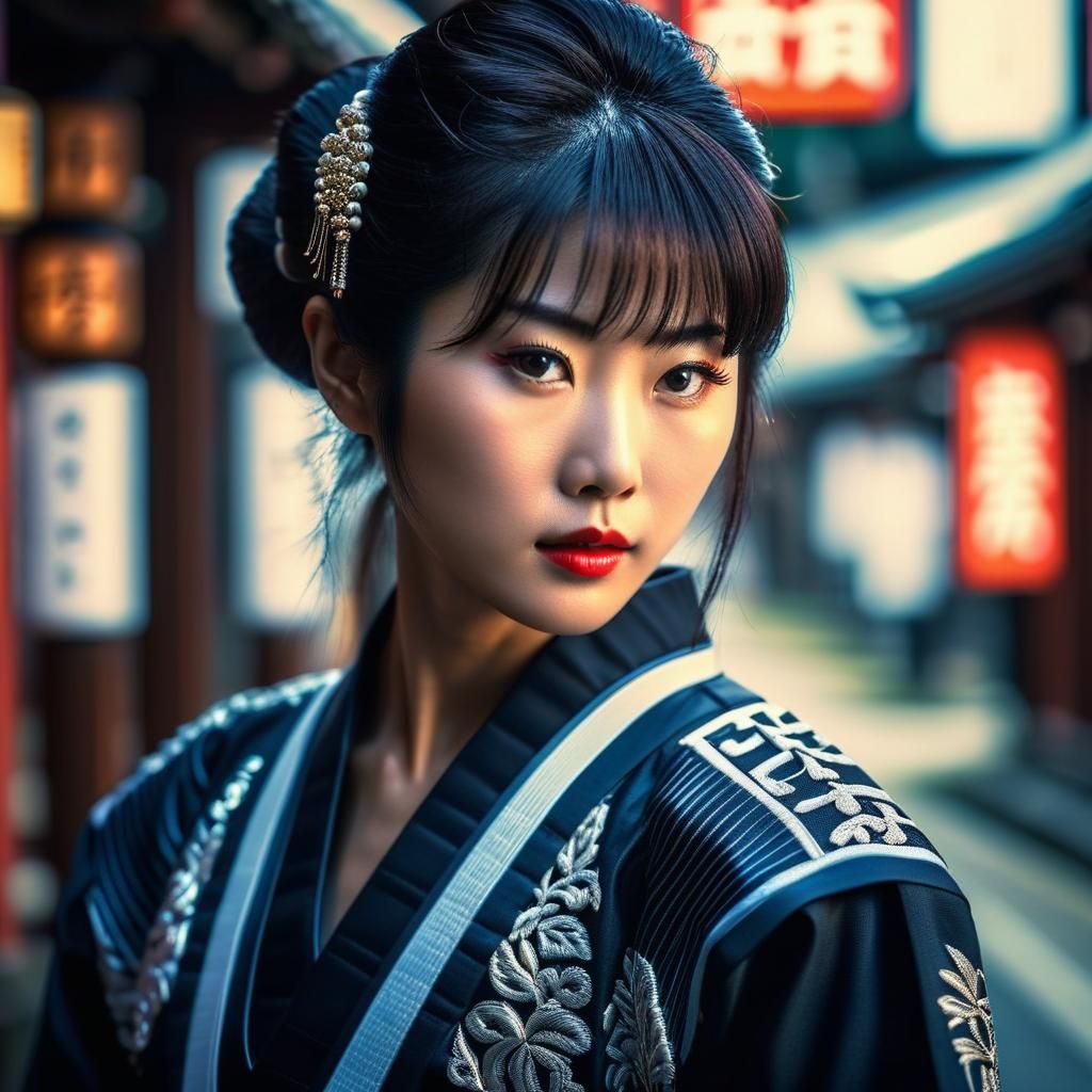 Very Beautiful Lovely Japanese Woman 1980s Photo