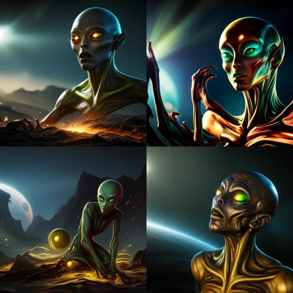 Singing Humanoid Alien Concept Art