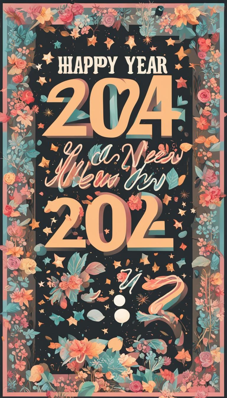 Festive Happy New Year Wishes in Vibrant Colors