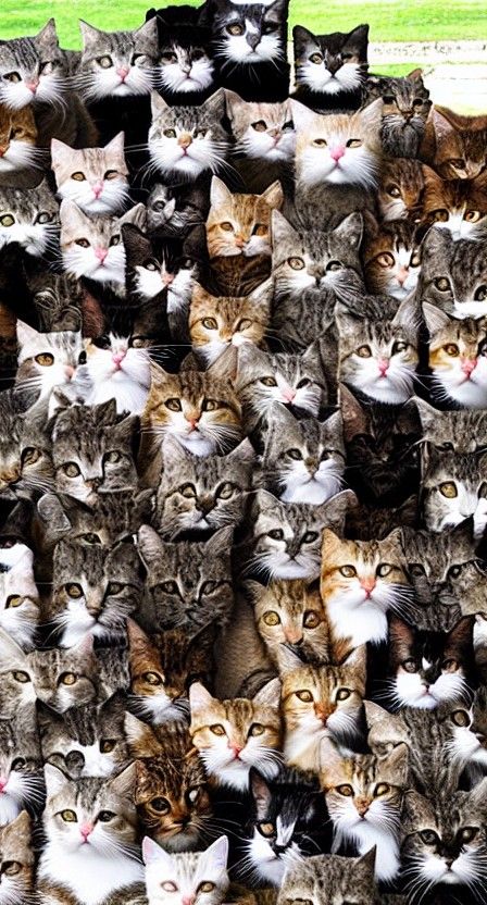 Mound of Cats: An AI Generated Image