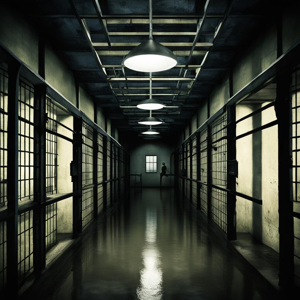 AI Generated Prison Interior