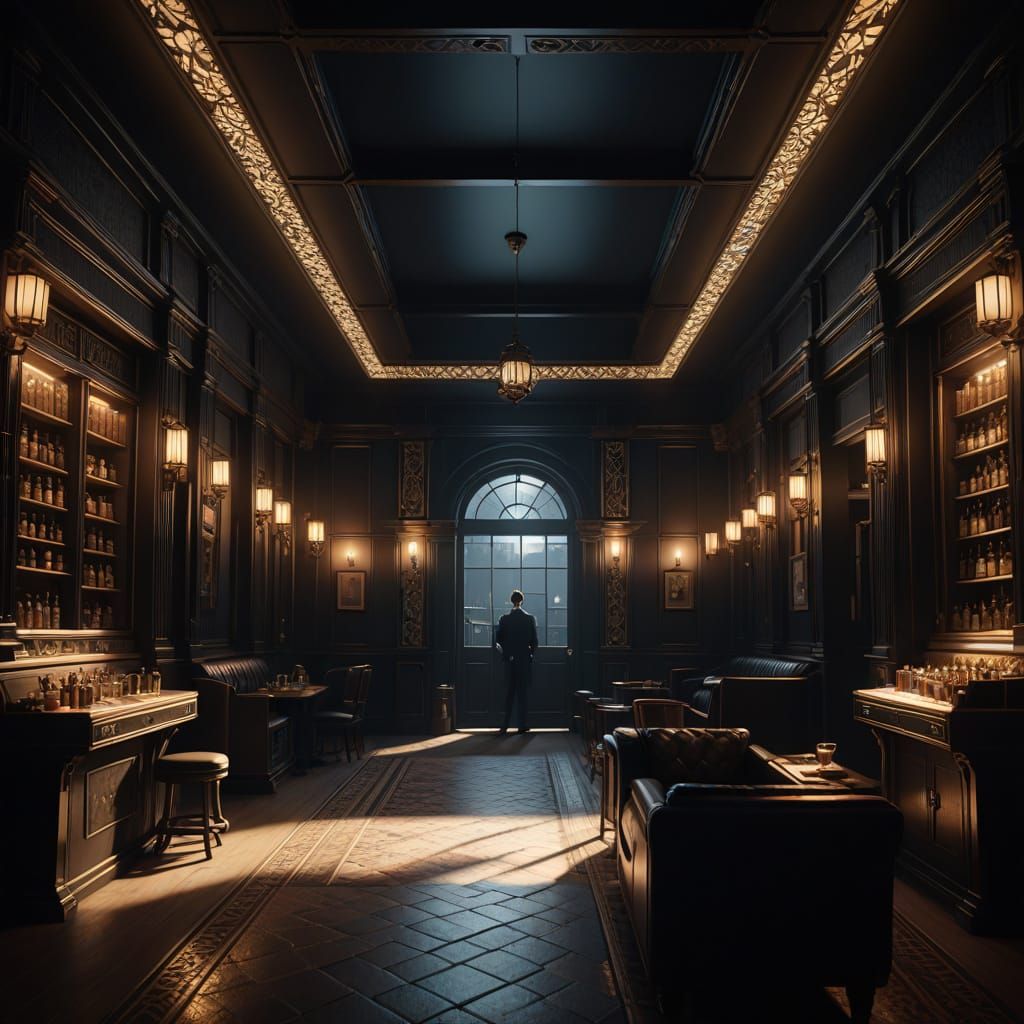 Men in Black Infiltrate Miniature Speakeasy