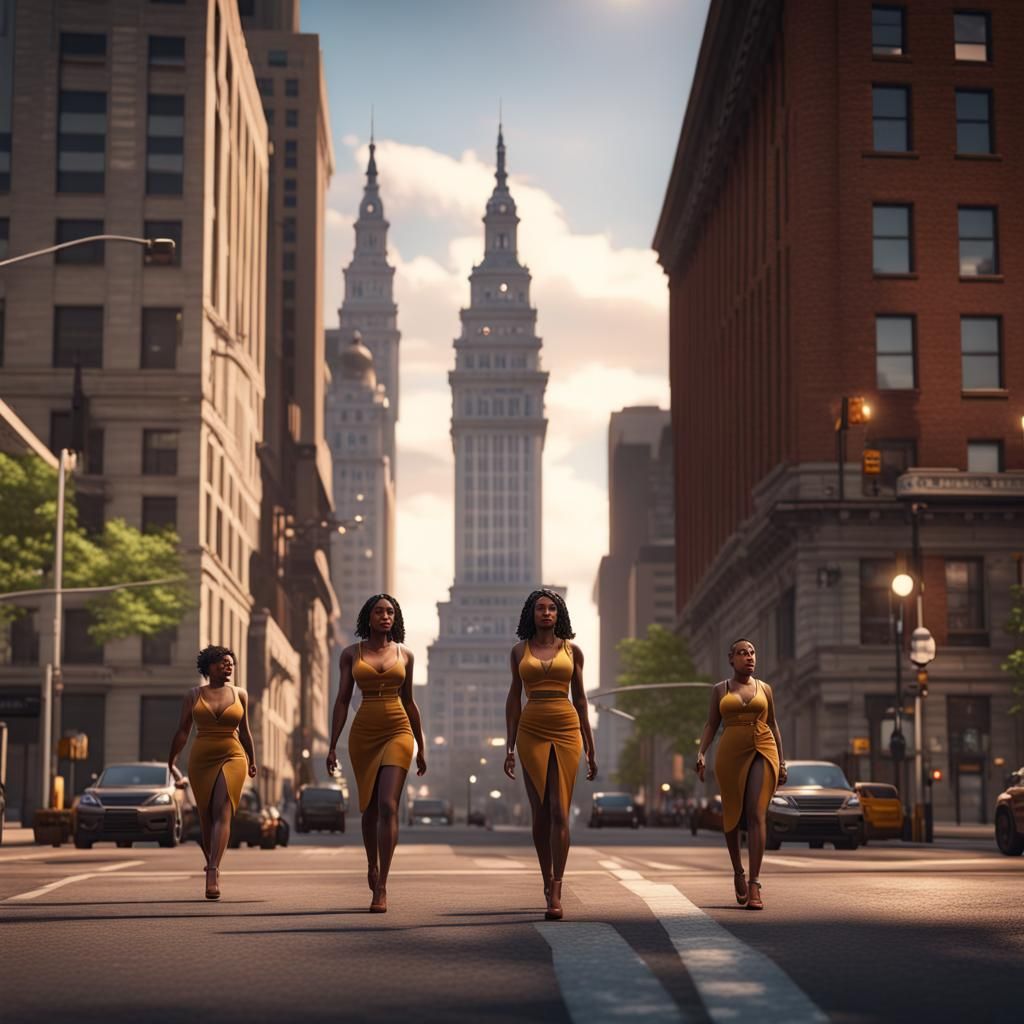 Downtown Cleveland: 3D Render with Dynamic Lighting