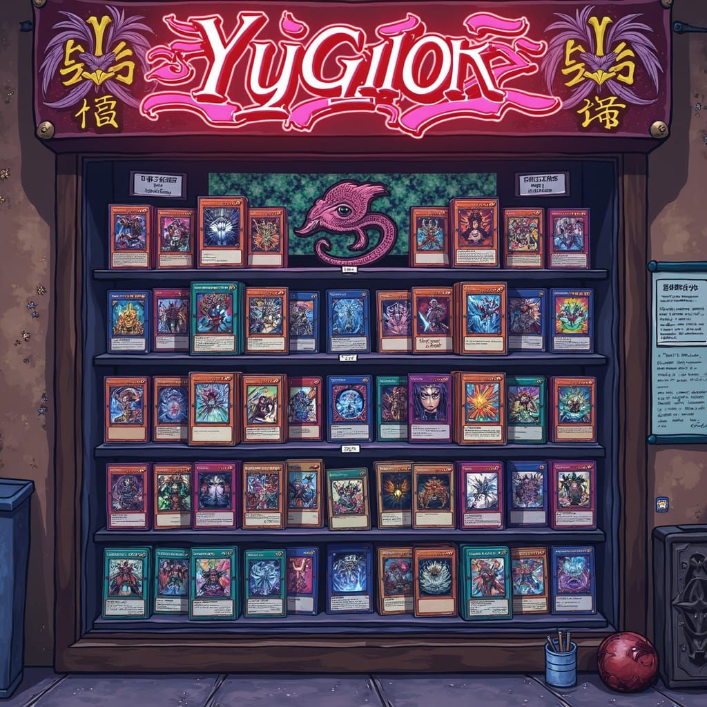 Dynamic Yugioh Card Banner in Comic Book Style