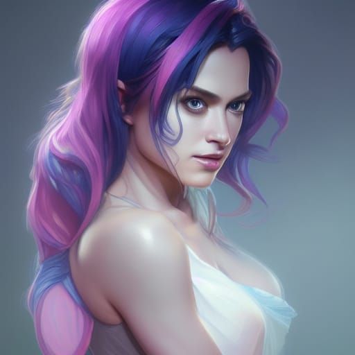 Twilight Sparkle Portrait in Hyperdetailed Concept Art Style