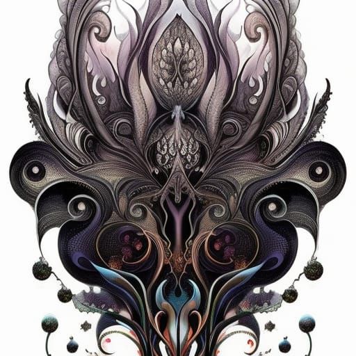 Cosmic Tulips: A Hyperdetailed Digital Illustration