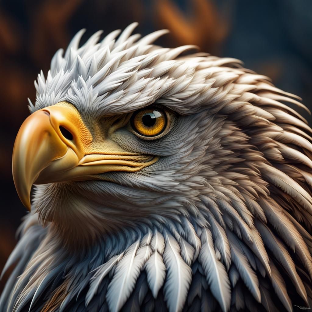 Majestic American Eagle Portrait in Ultra-Detailed Realism