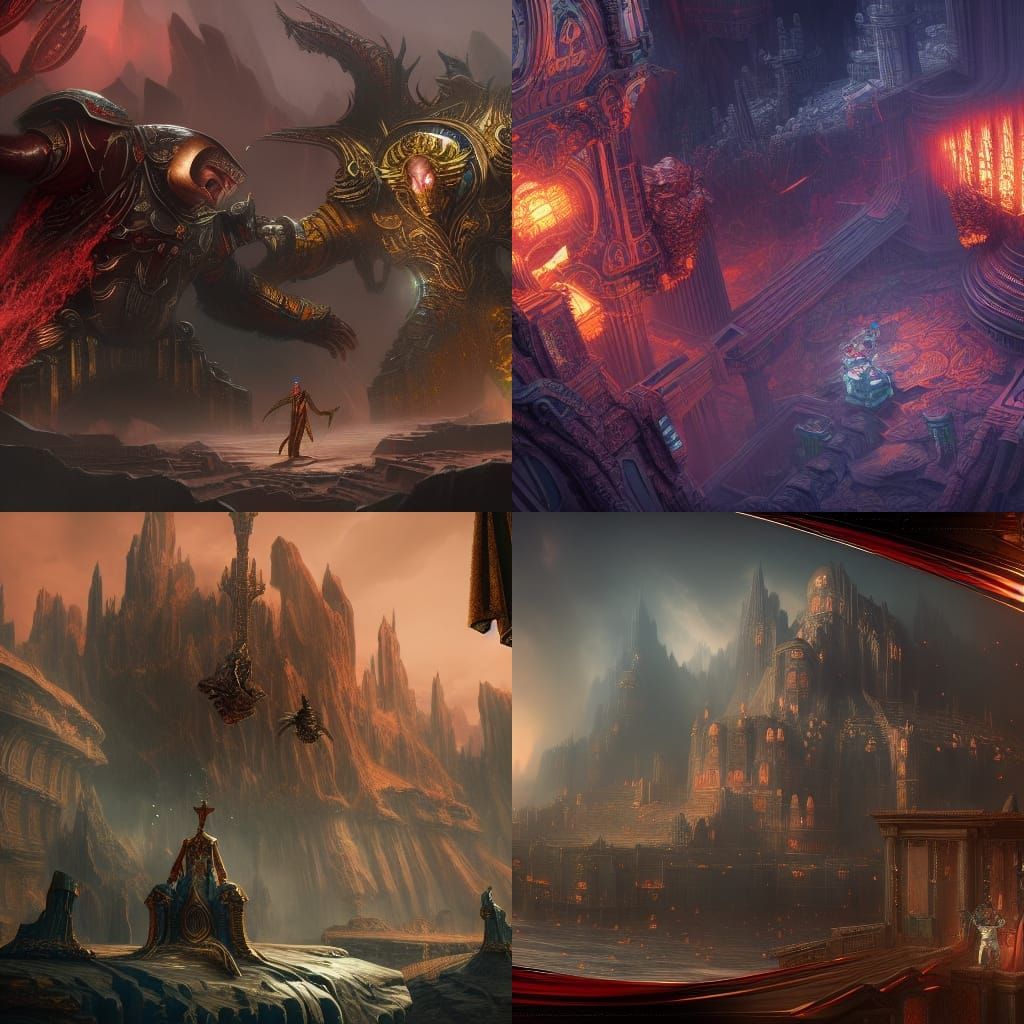 Emperor vs Collector: Detailed Fantasy Art