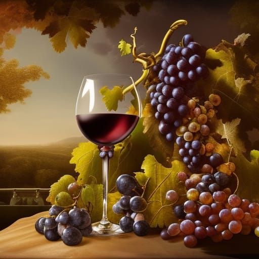 Cornucopia of Wine: A Digital Matte Painting