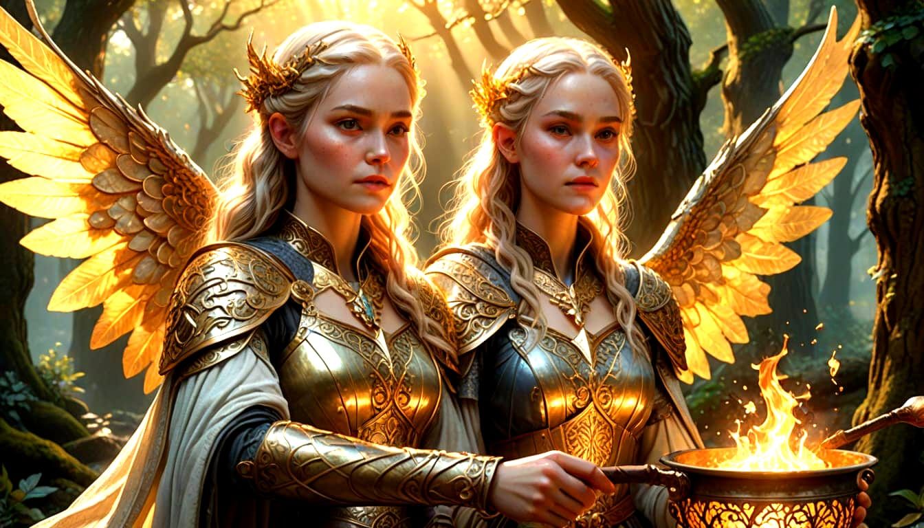 Ceridwen, Celtic Goddess of Magic in Photorealistic Style