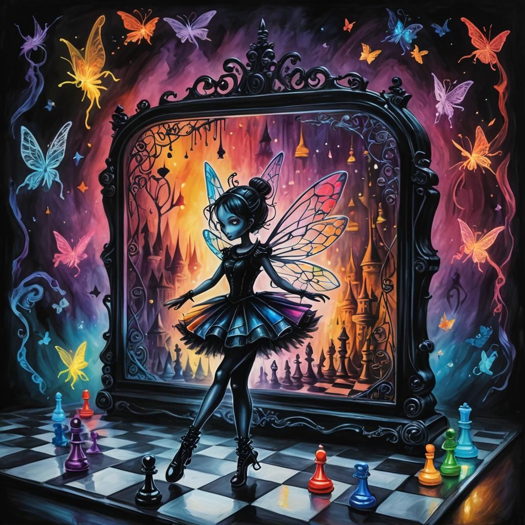 Kids Crayon drawings ,surreal child's drawing of  glitch dig...