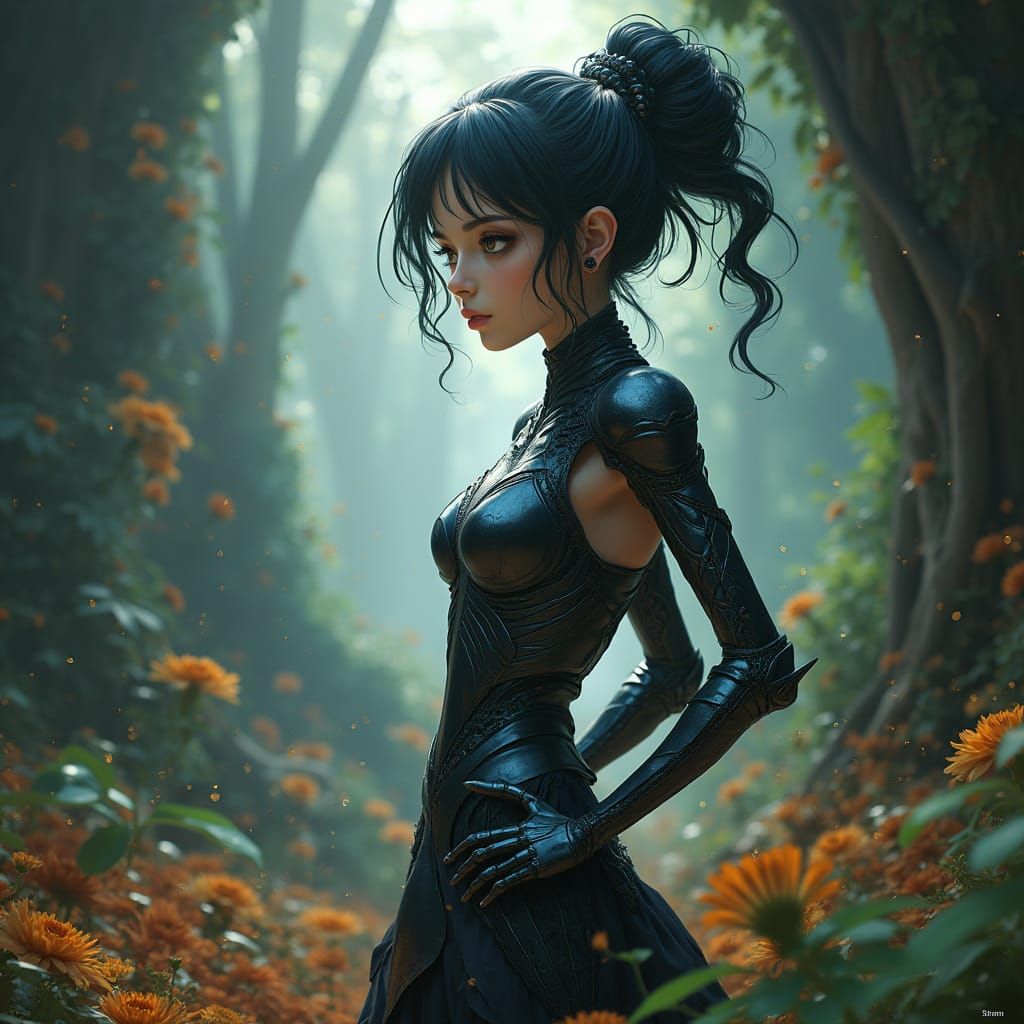 Regal Anime-Inspired Ant Queen Surveys Her Underground Colon...