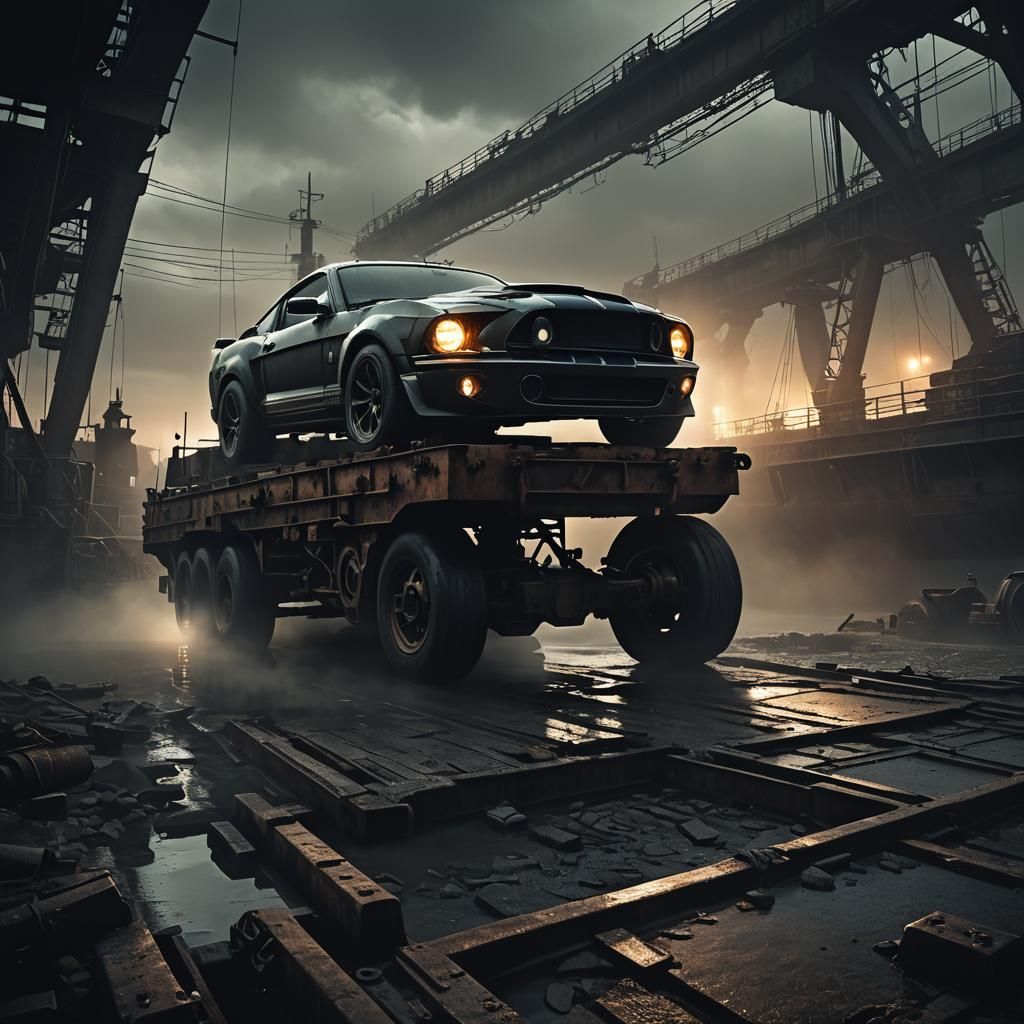 Mustang Awakens: Gothic Industrial Concept Art