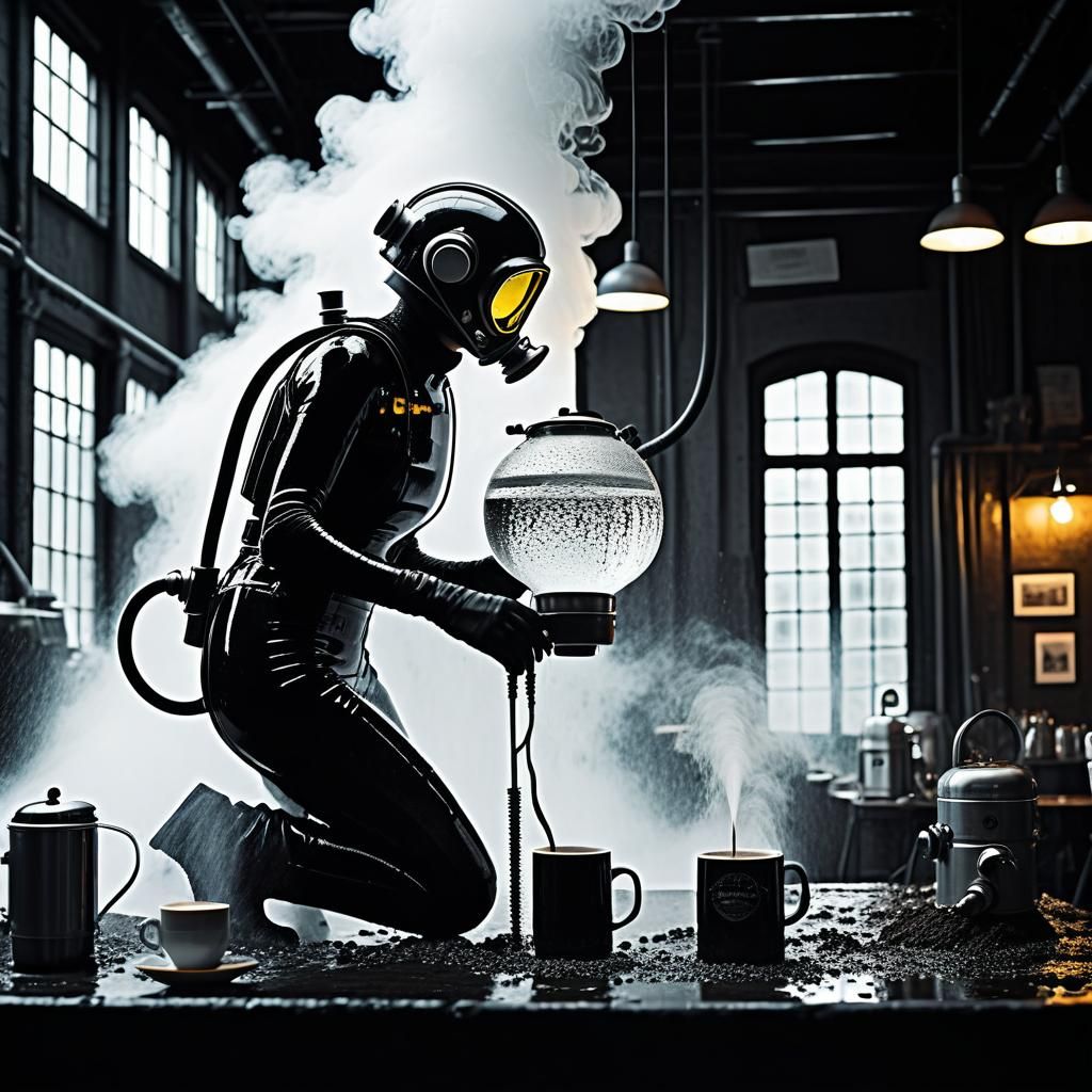 Sci-Fi Fairy in 30th Century Robot Shop