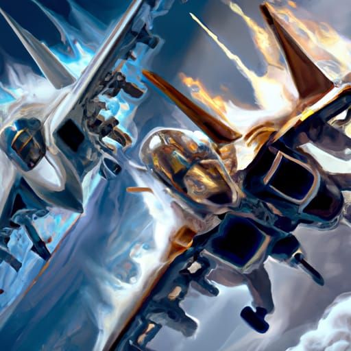 F18 Super Hornet and F-14 Tomcat in Flight