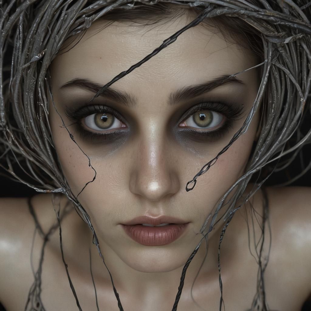 Gothic Surrealism: Woman in a Virtual Universe