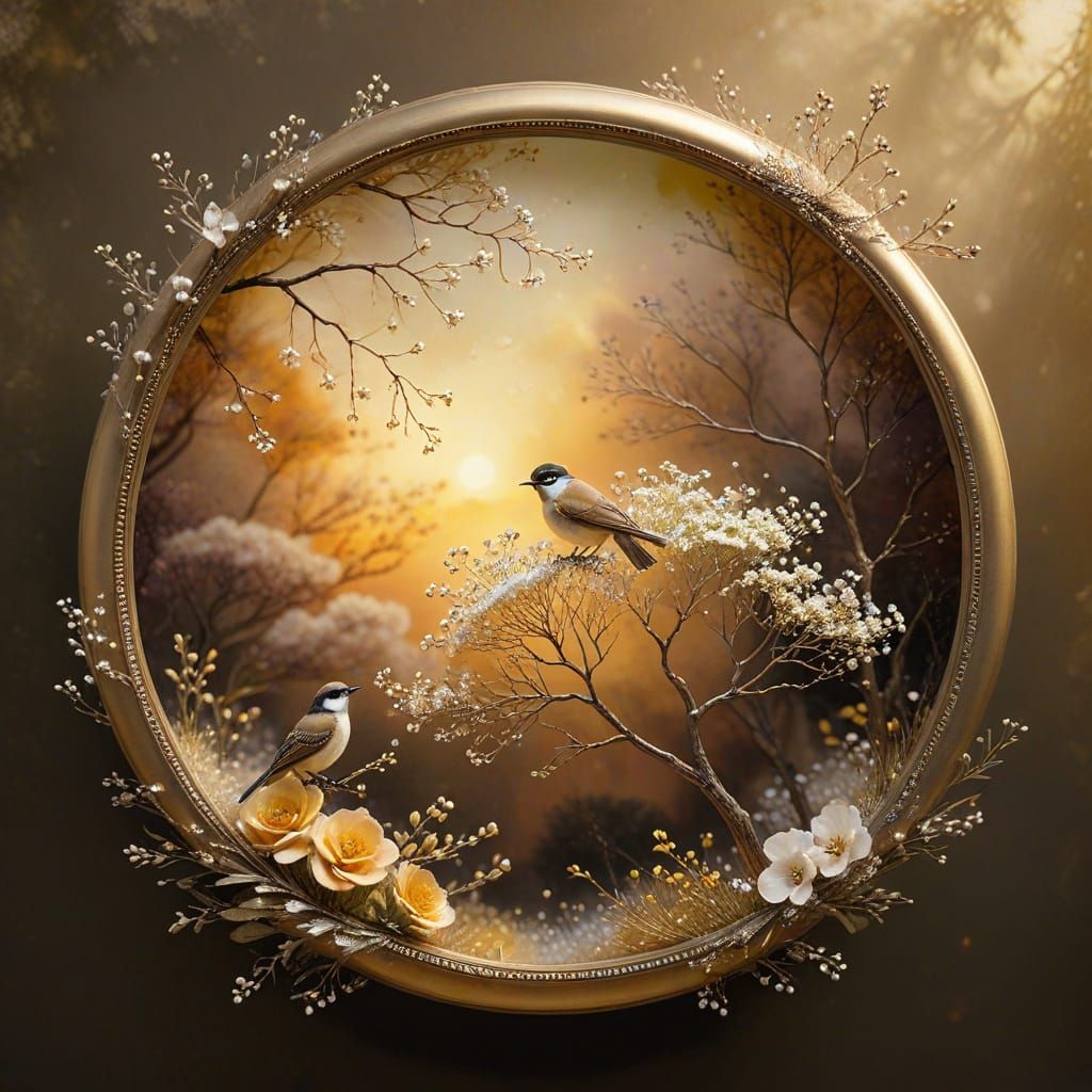 Alcohol Ink Art: Ethereal Clouds, Flowers, and Bird