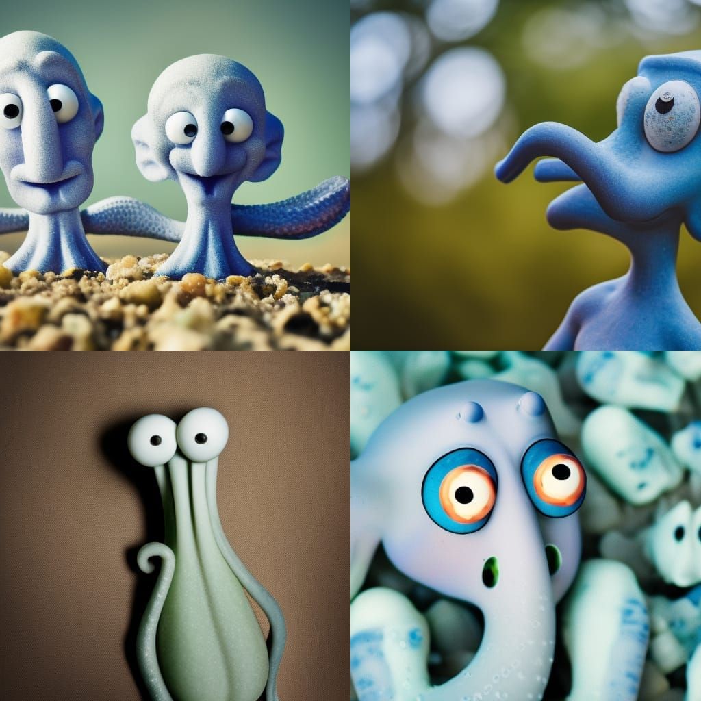 Professional Photo of Squidward with Bokeh