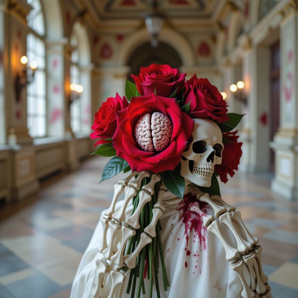 Zombie Prom Corsages in Castle Hall