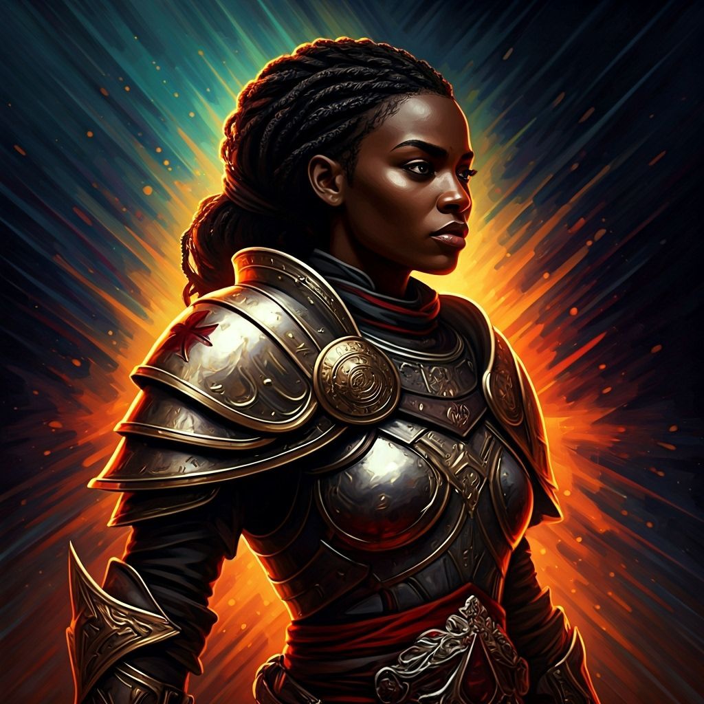 Black Templar Knight in Assassin's Creed Style