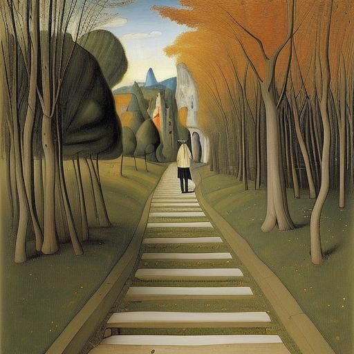 Surreal Path to Gray Zhmud' in Expressionist Style