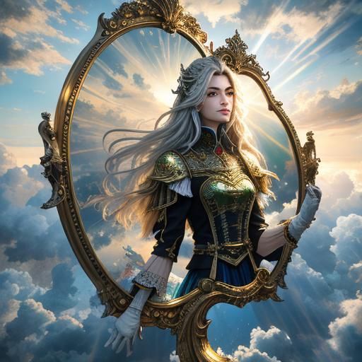 Ethereal Sky with Sunrays in Photorealistic 3D